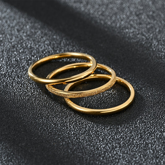 Luxury Stainless Steel Ring Women
