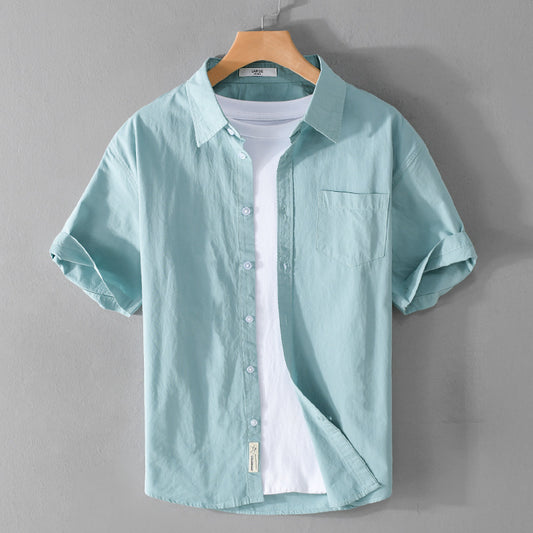 Pure Cotton Summer Short Sleeve Shirt